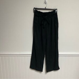 Velvet Heart Women Black Pants With Belt Tie Size Small